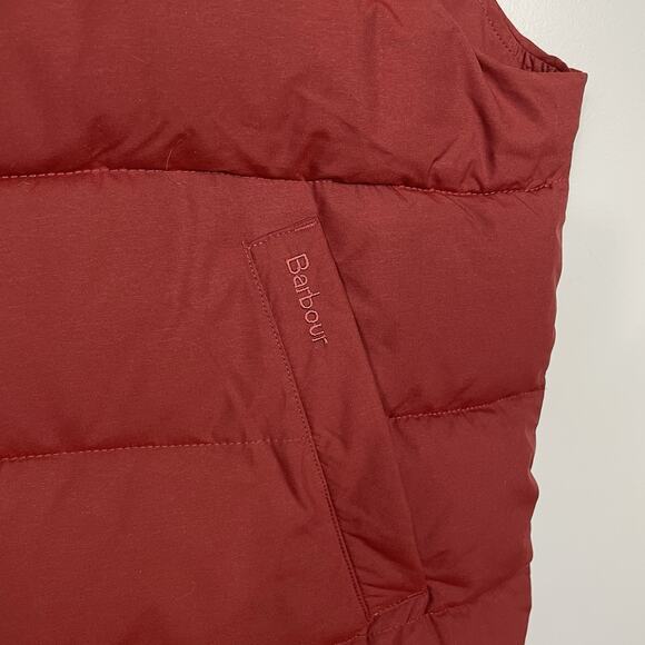 BARBOUR Wisbech Gilet Puffer Vest Men’s 2XL XXL Brick Red Outdoor Preppy Casual - Picture 5 of 14